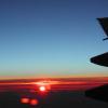 7-11 - Sunset from AA Flight 44 to Paris DSCN0318